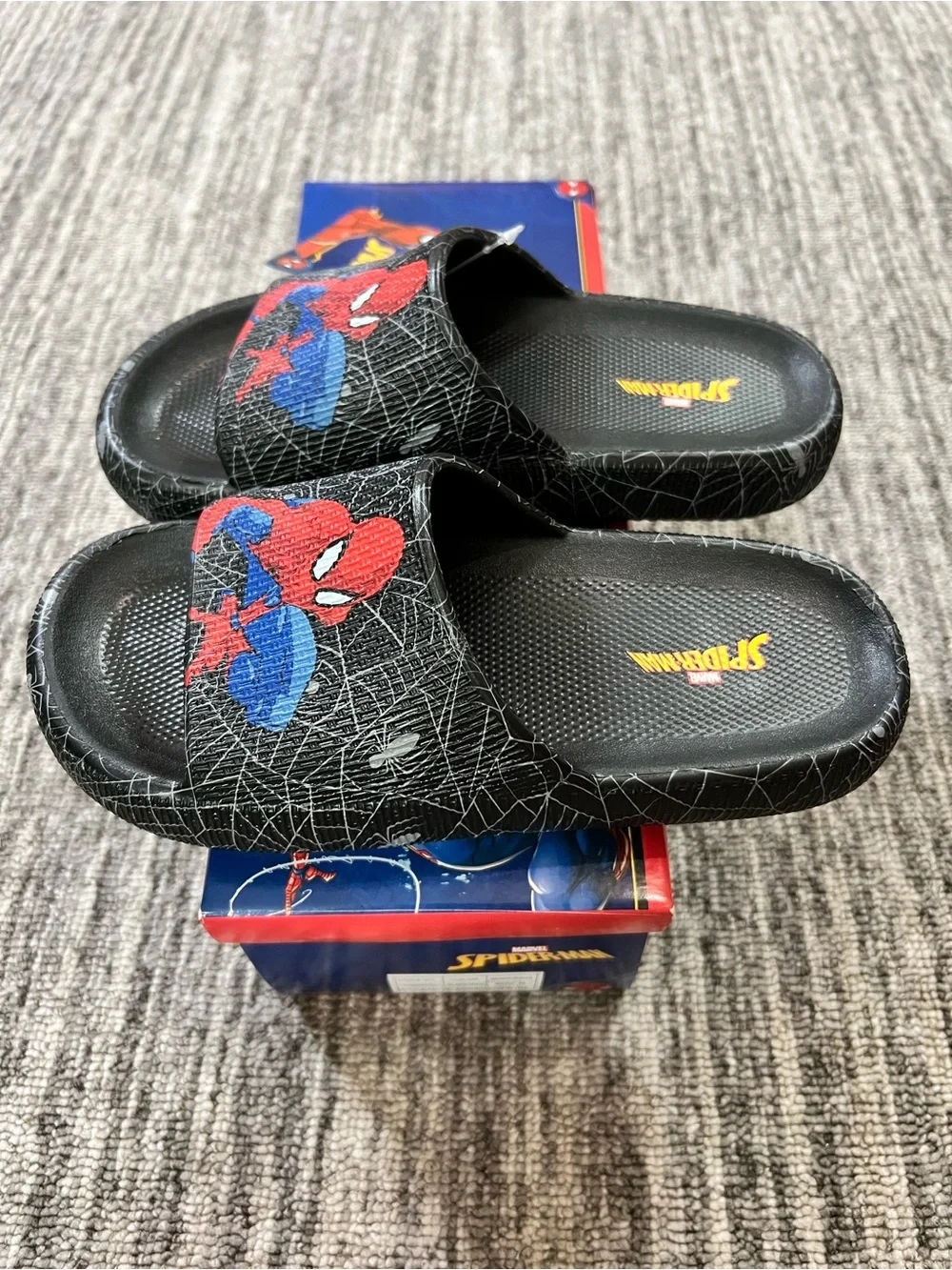 Marvel Kids Slides Flip Flops Sandals Size 2